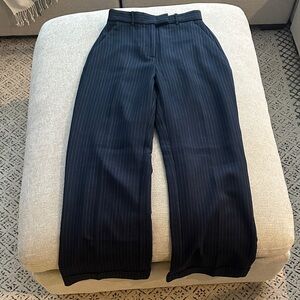 Abercrombie & Fitch Navy Pinstripe Tailored Pant